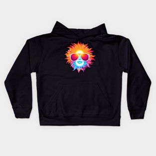 Summer Vibes Cosmic Sun Tee! Kids Hoodie